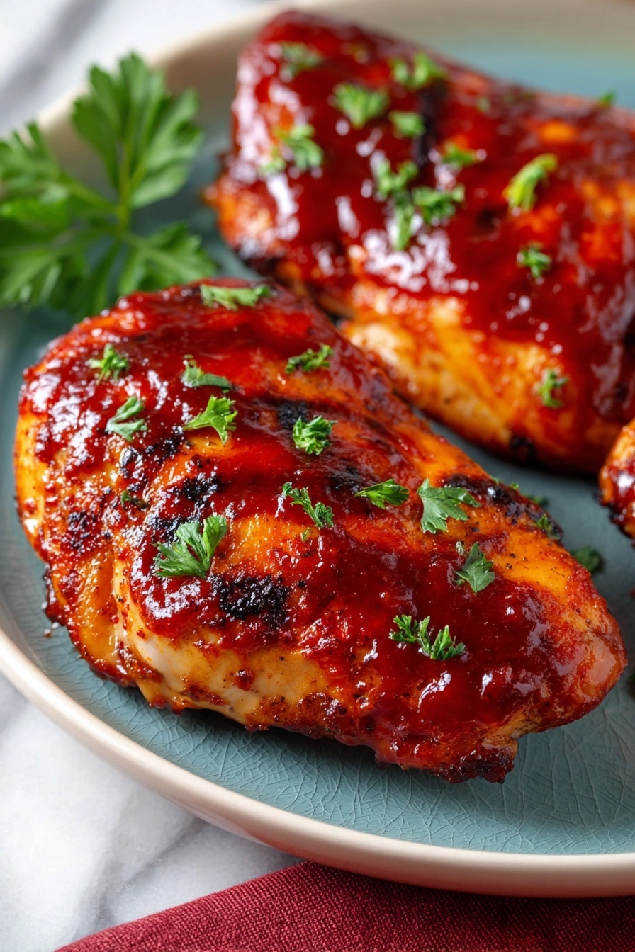 Baked BBQ Chicken - Serving Suggestion