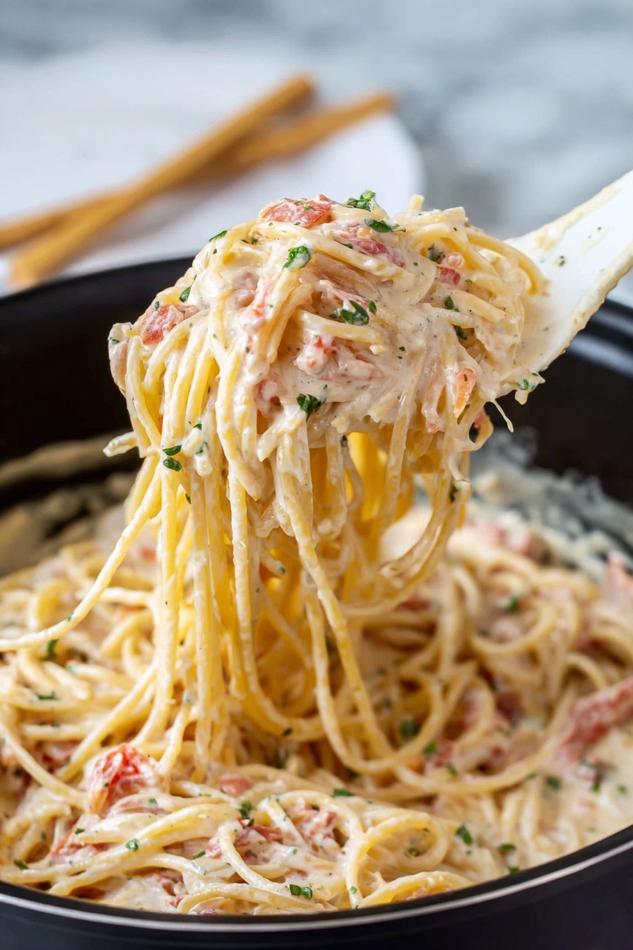 Creamy Chicken Spaghetti - Serving Suggestion