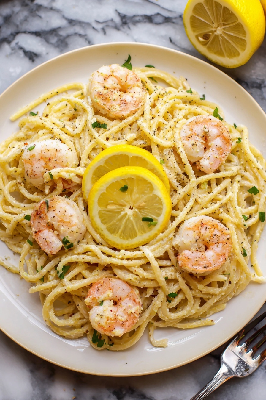 Garlic Shrimp Pasta - Serving Suggestion